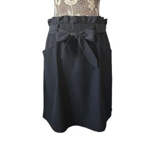 Mondetta Women' M Black Mini Pullover Sporty Skirt with Bow Detail Front Pockets